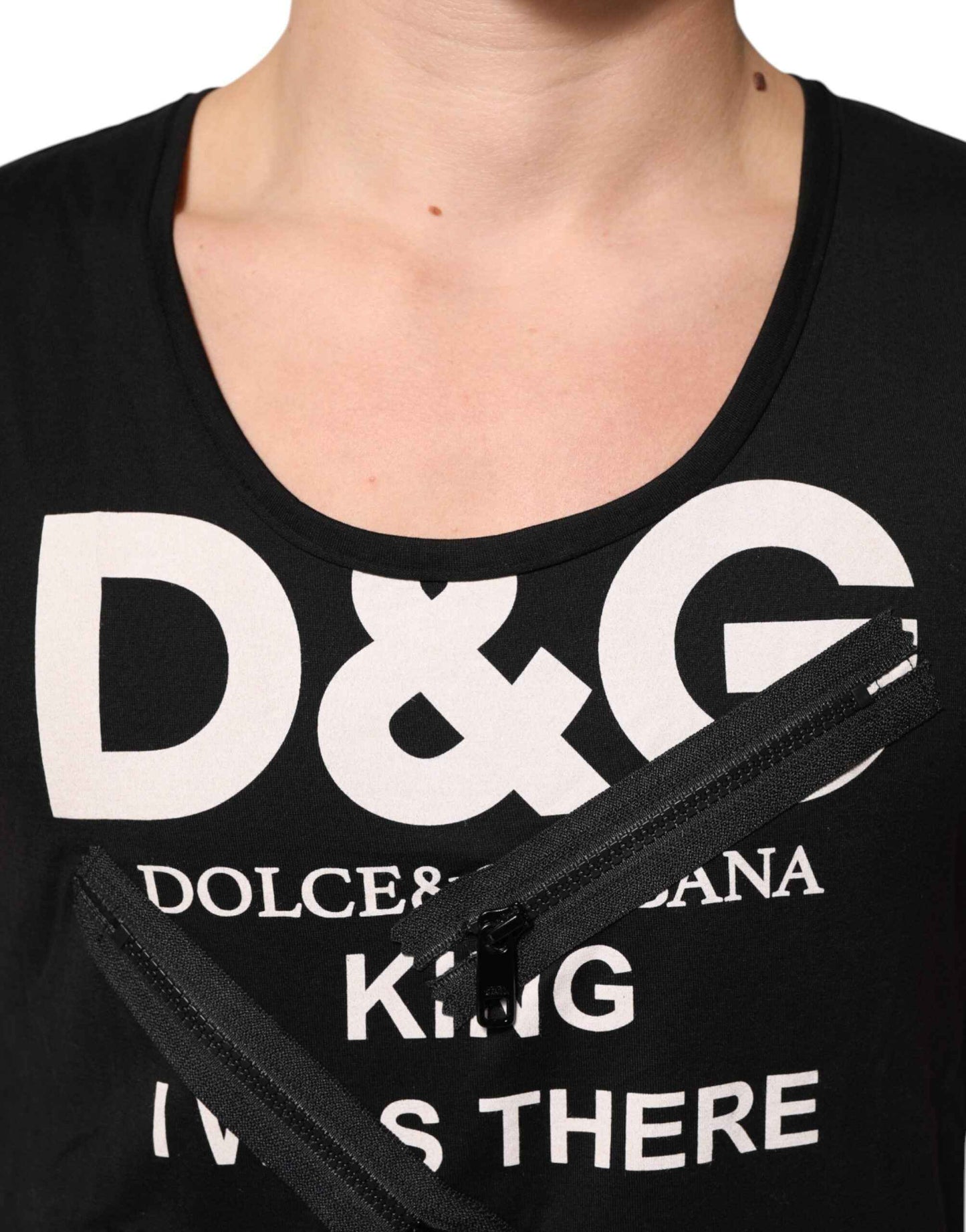 Dolce & Gabbana Black Cotton Sleeveless Tank Top DG Logo Men T-shirt by Dolce & Gabbana