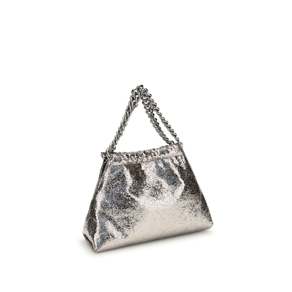 Stella McCartney Metallic crackle effect Falabella Shoulder Bag