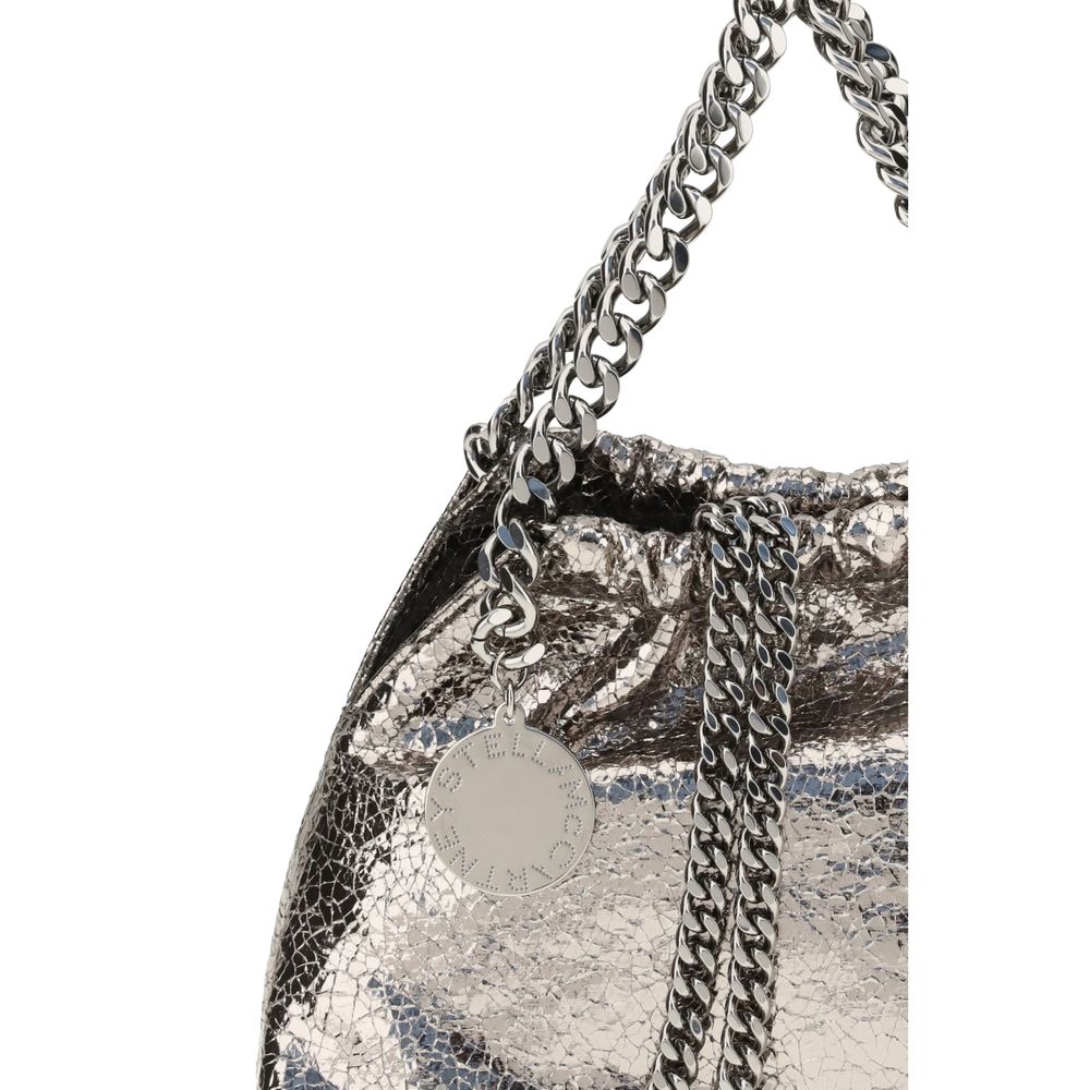 Stella McCartney Metallic crackle effect Falabella Shoulder Bag