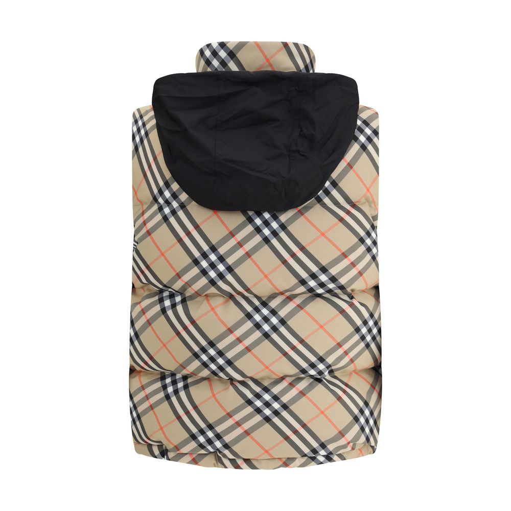 Burberry Check Cardigan Down Jacket