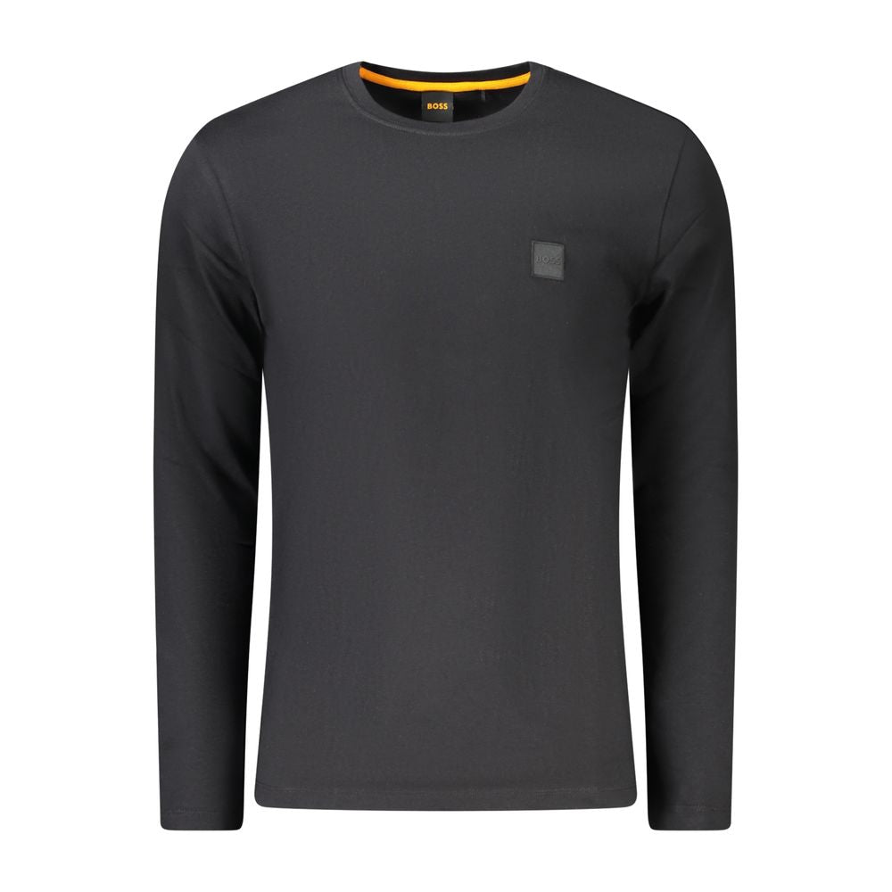 Hugo Boss Black Cotton Men T-Shirt