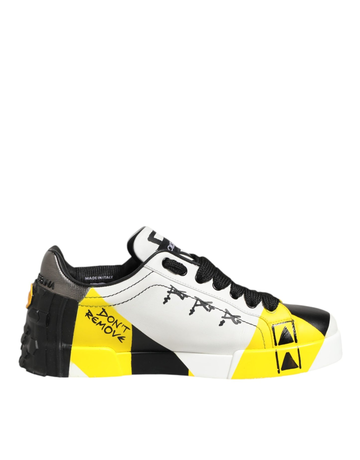 Dolce & Gabbana Multicolor Lettering Portofino Sneakers Shoes - from Dolce & Gabbana