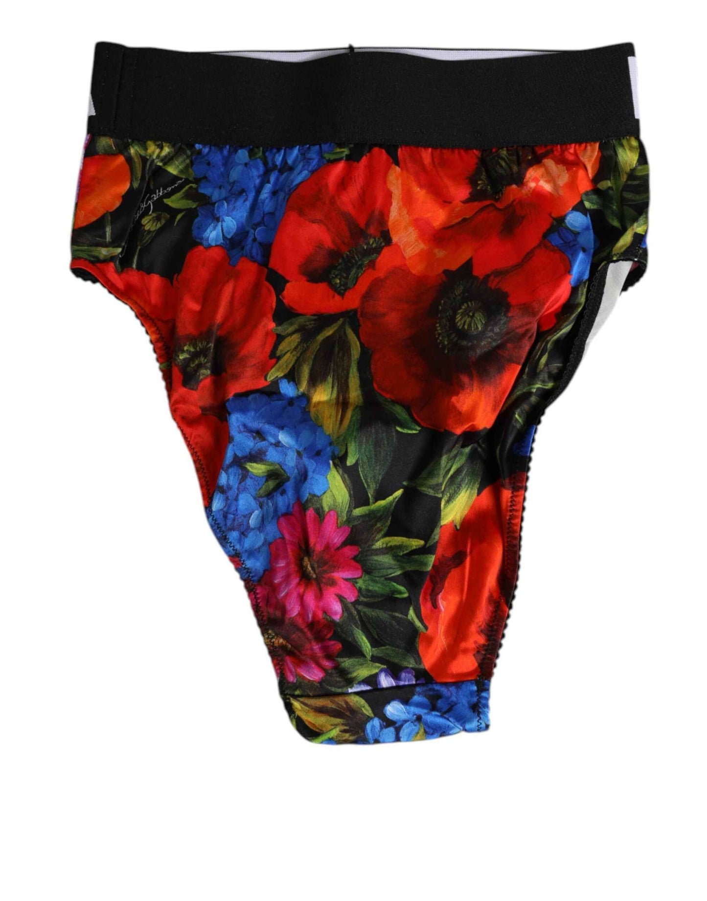 Dolce & Gabbana Multicolor Floral Print High Waist Panty Underwear by Dolce & Gabbana