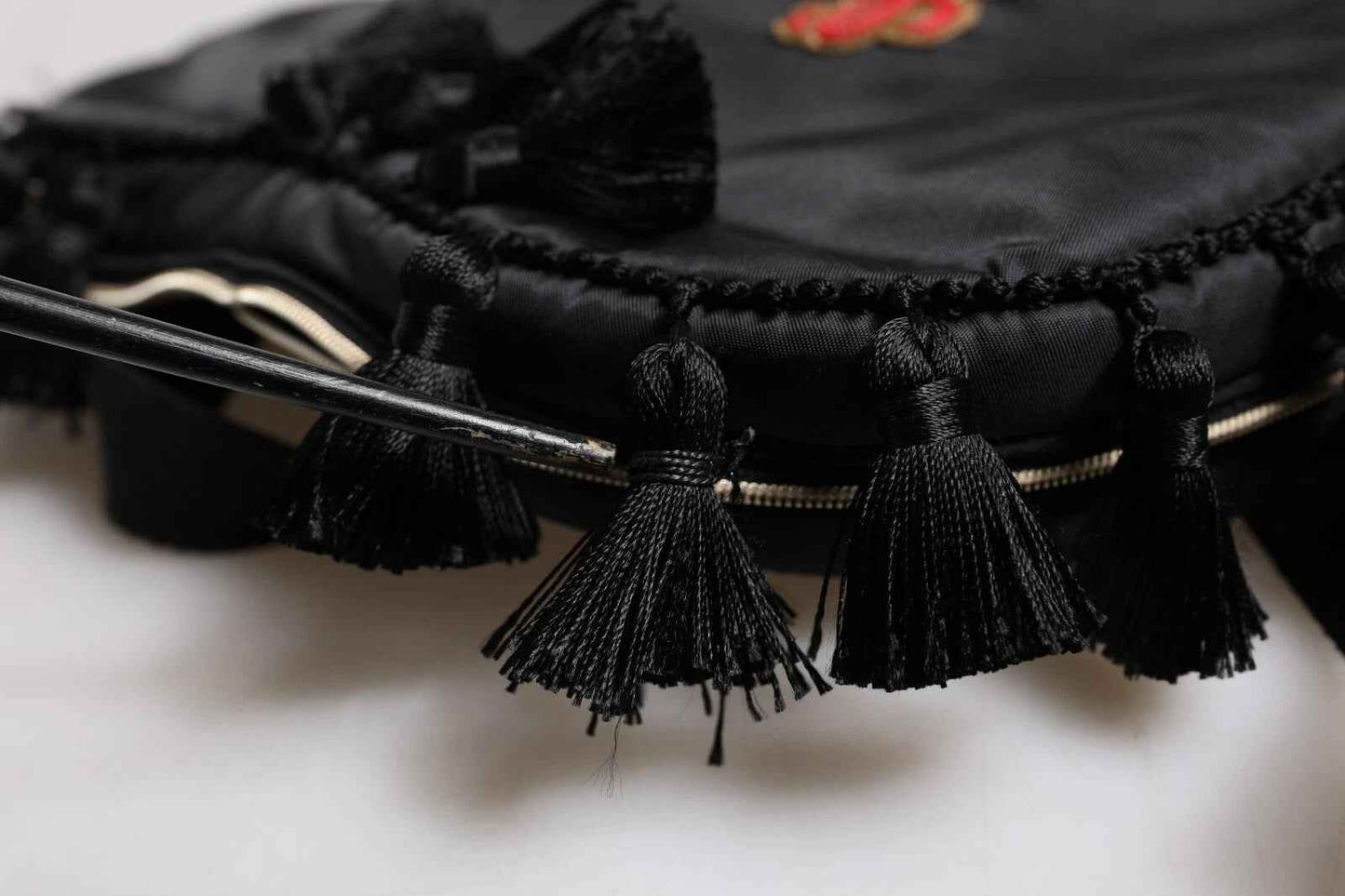 Dolce & Gabbana Black Heart L'Amore Patch Embellished Kids Backpack