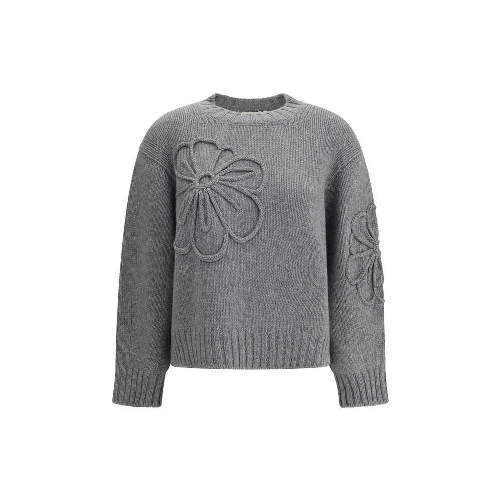 Bruno Manetti Embroidered flower Sweater