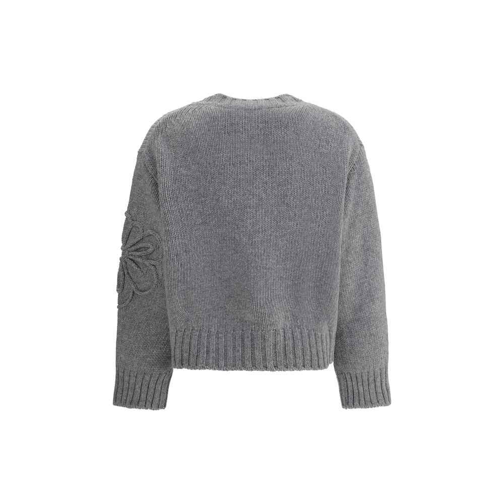 Bruno Manetti Embroidered flower Sweater