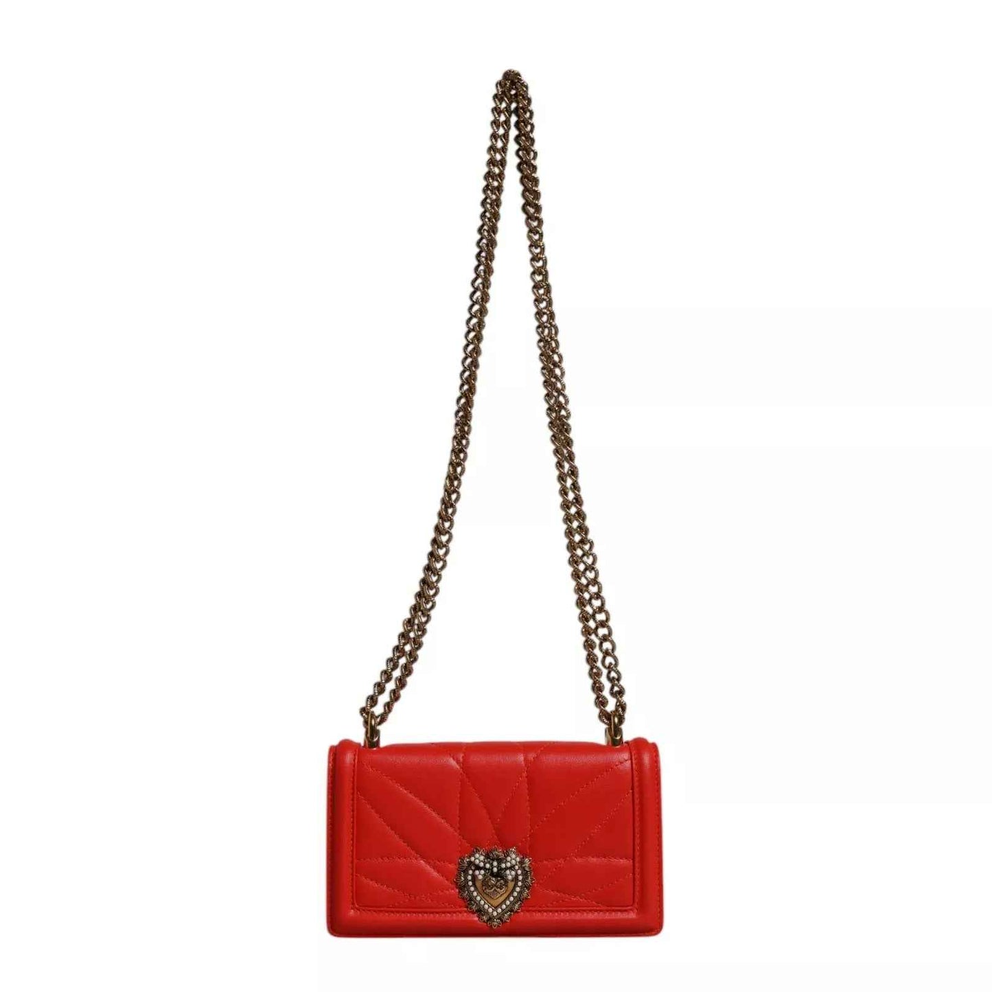 Dolce & Gabbana Red Quilted Devotion Crossbody 11 PRO Phone case bag