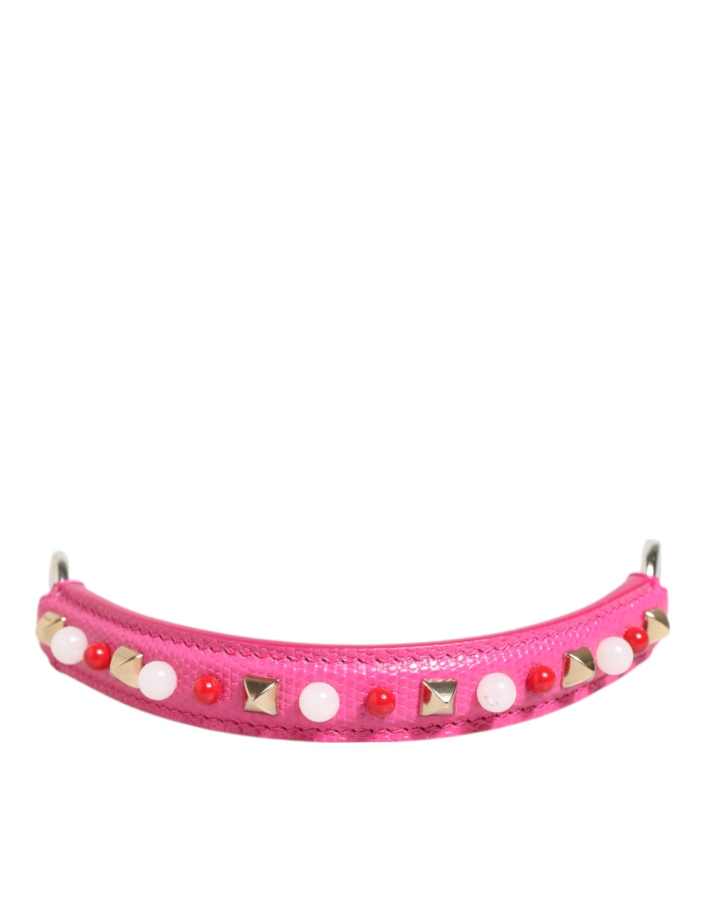 Dolce & Gabbana Pink Embellished Leather Bag Handle Women Shoulder Strap - from Dolce & Gabbana