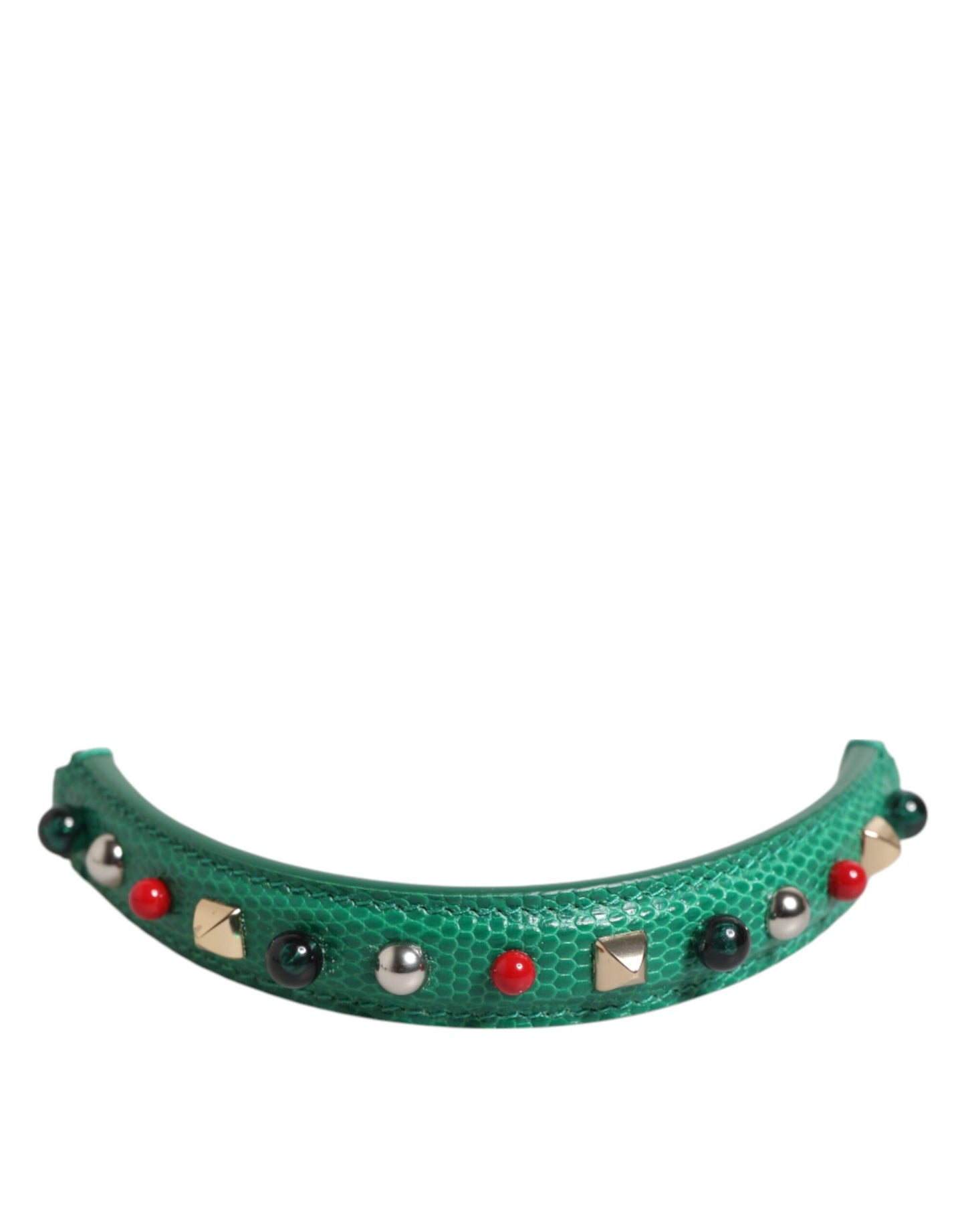 Dolce & Gabbana Green Embellished Leather Bag Handle Women Shoulder Strap - from Dolce & Gabbana