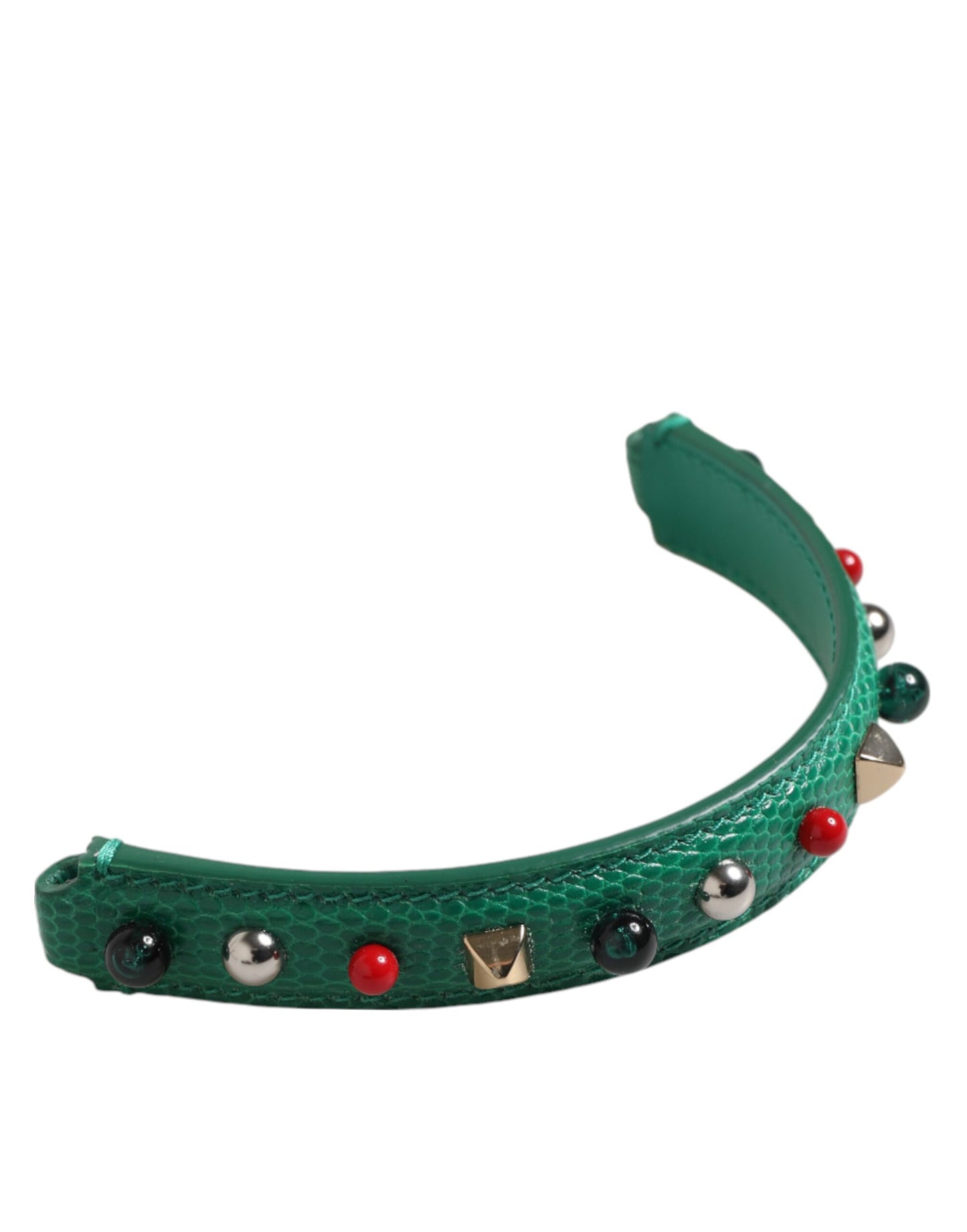 Dolce & Gabbana Green Embellished Leather Bag Handle Women Shoulder Strap - from Dolce & Gabbana