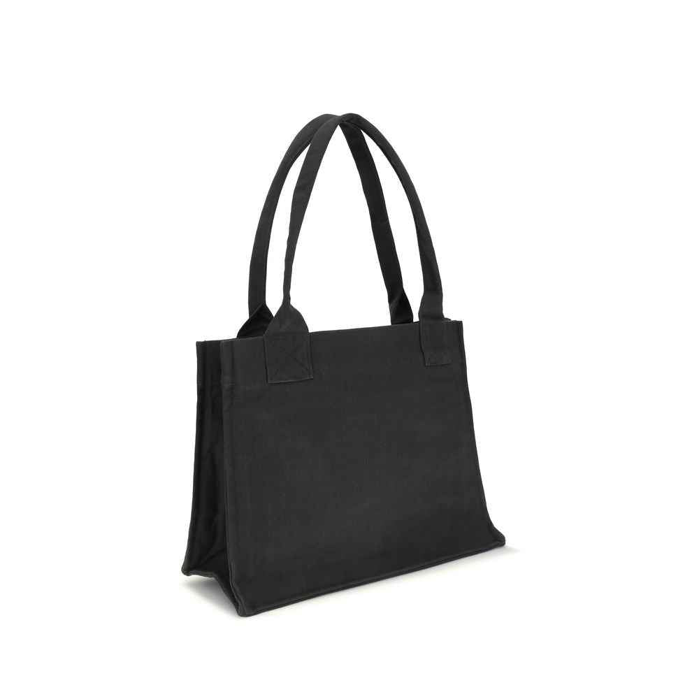 Ganni LARGE EASY SHOPPER POCKET DOG PRINT