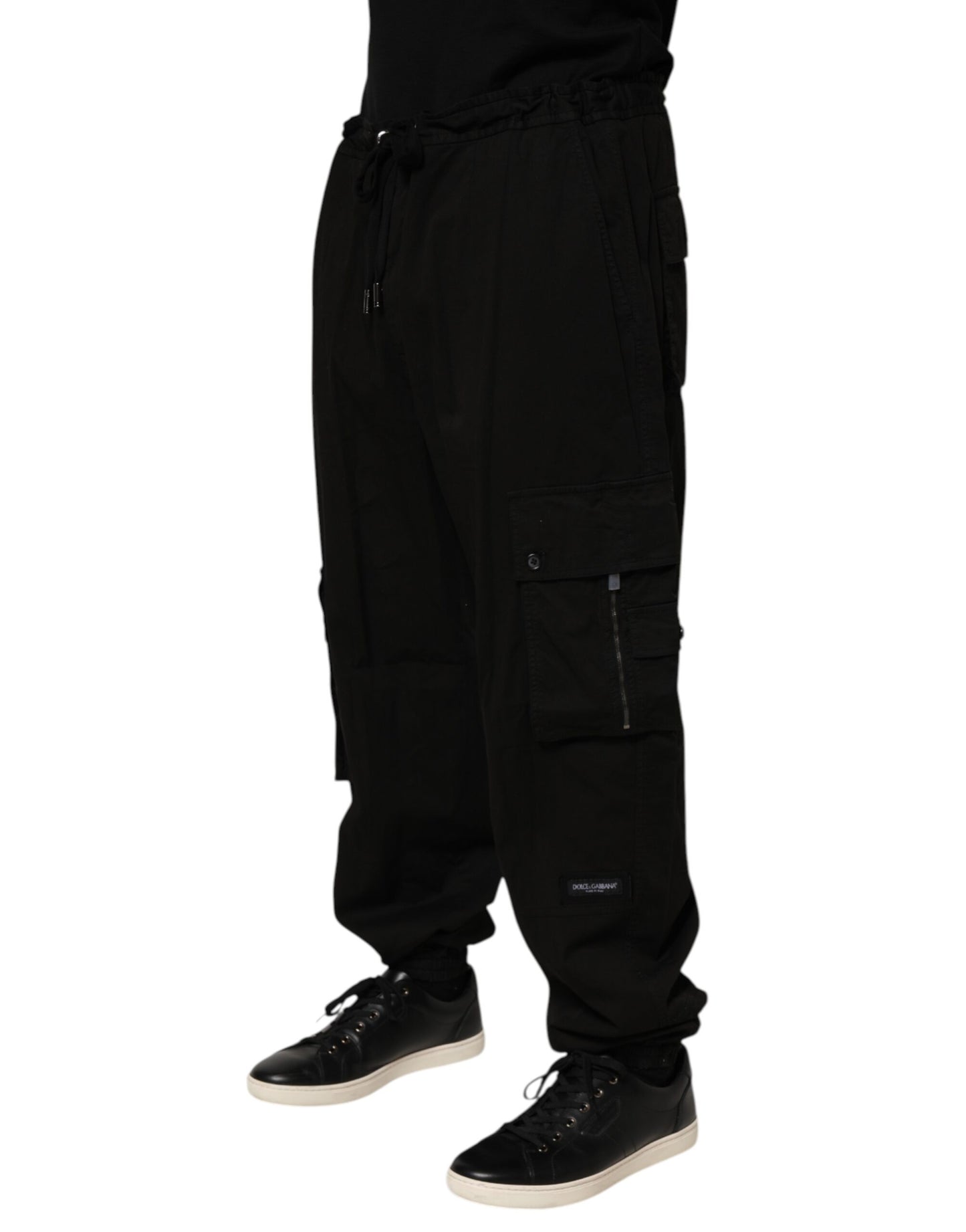 Dolce & Gabbana Black Cotton Cargo Jogger Sweatpants Pants - from Dolce & Gabbana
