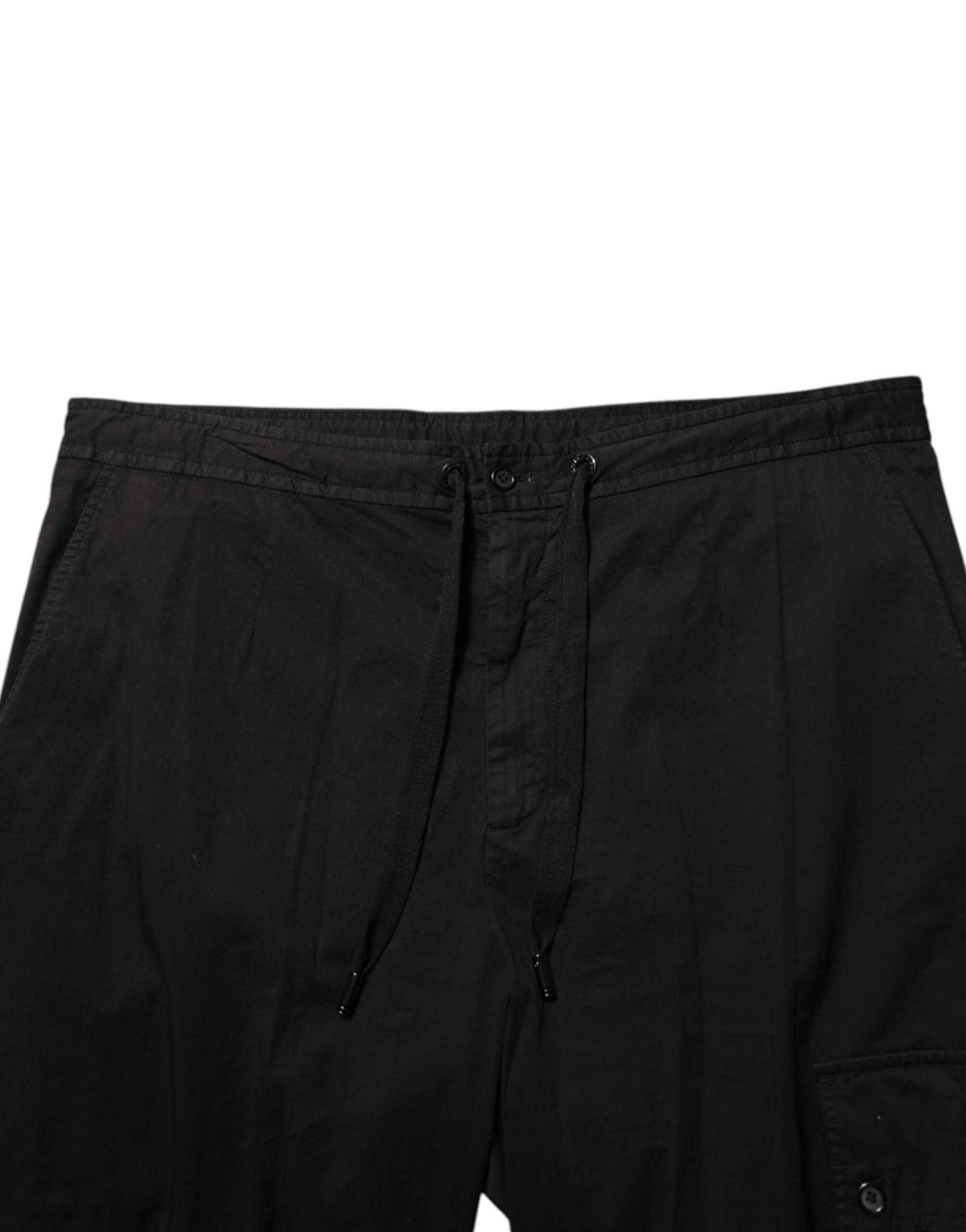 Dolce & Gabbana Black Cotton Cargo Jogger Sweatpants Pants by Dolce & Gabbana