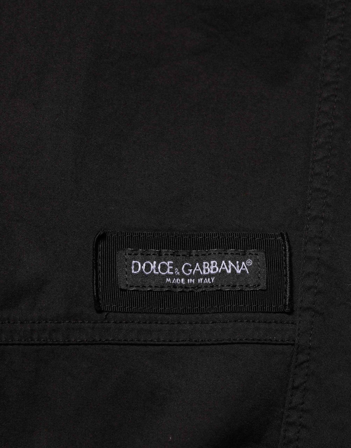 Dolce & Gabbana Black Cotton Cargo Jogger Sweatpants Pants by Dolce & Gabbana