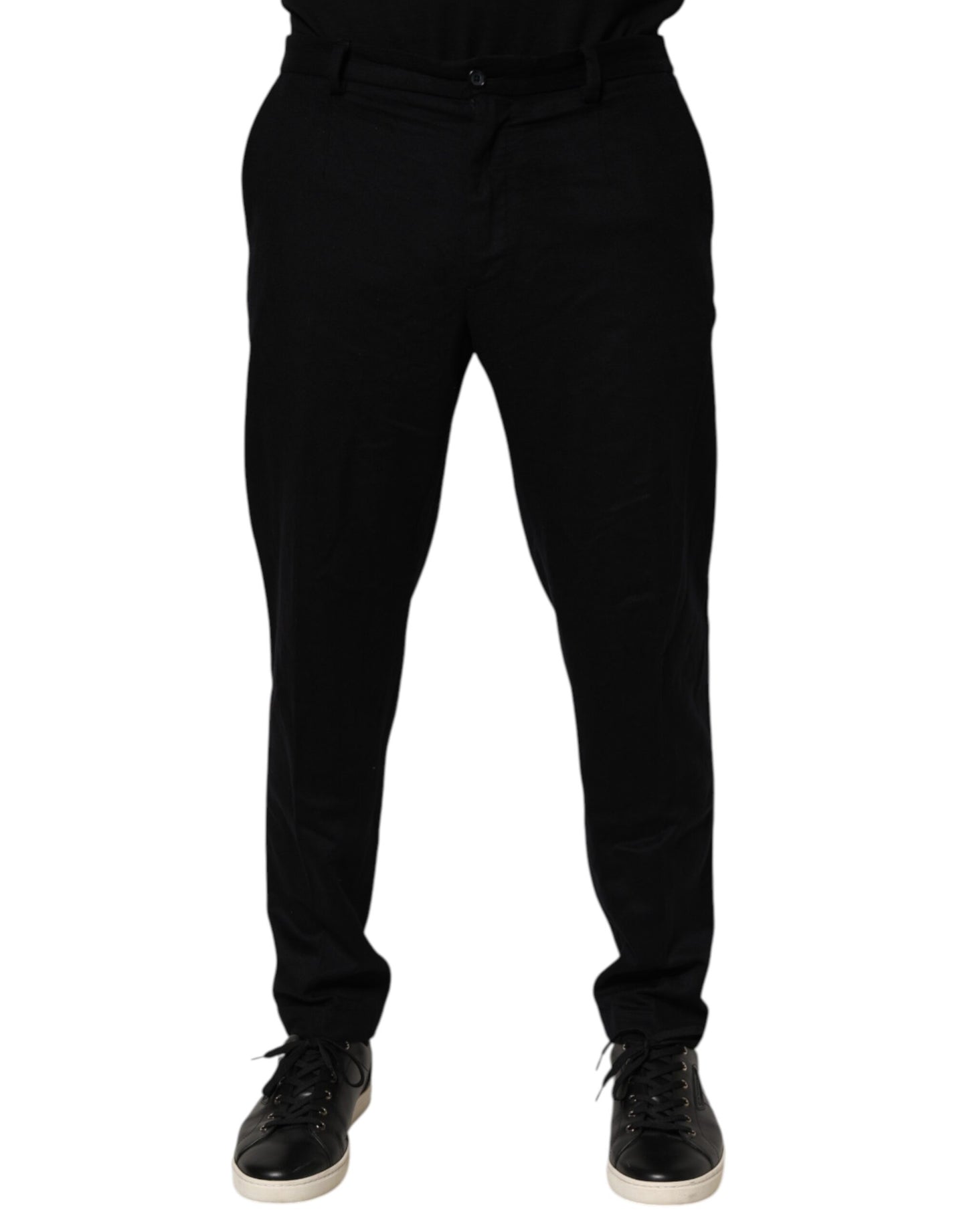 Dolce & Gabbana Kasjmier Formele Broek Zwart Couture