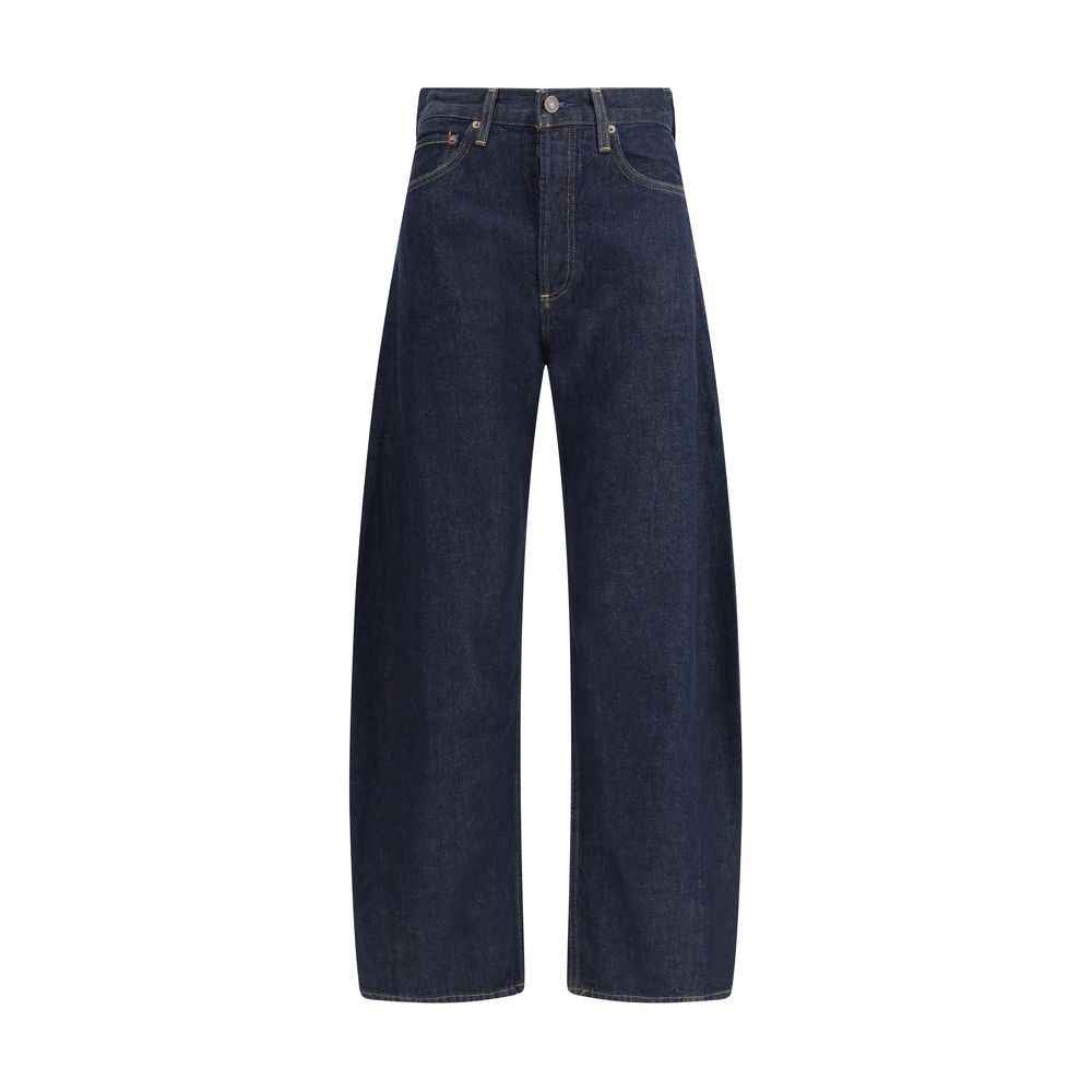 Agolde Luna Pieced Taper Jeans high waist color rinse
