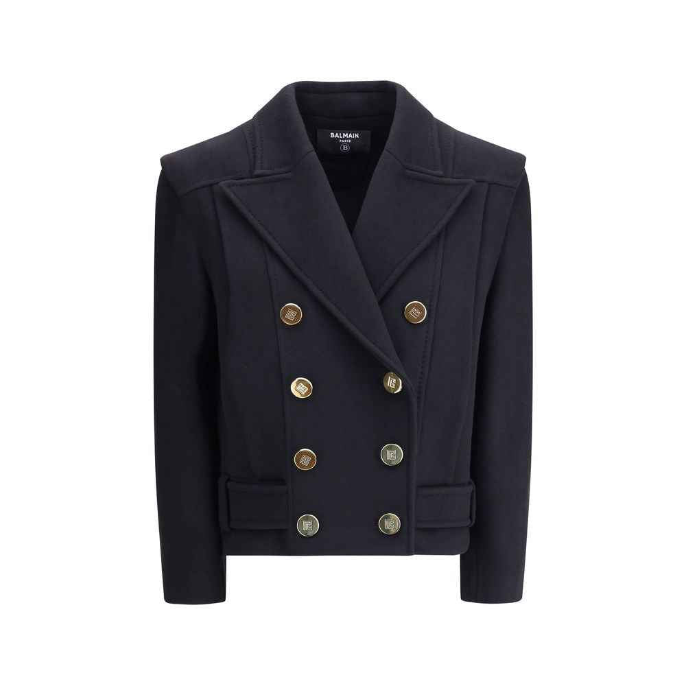Balmain Wool Double-breasted Coat by Balmain