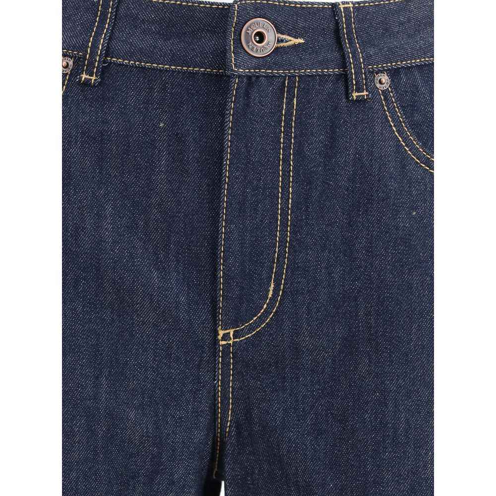 Alexander McQueen Denim Jeans 100 Procent Katoen Donkerblauw