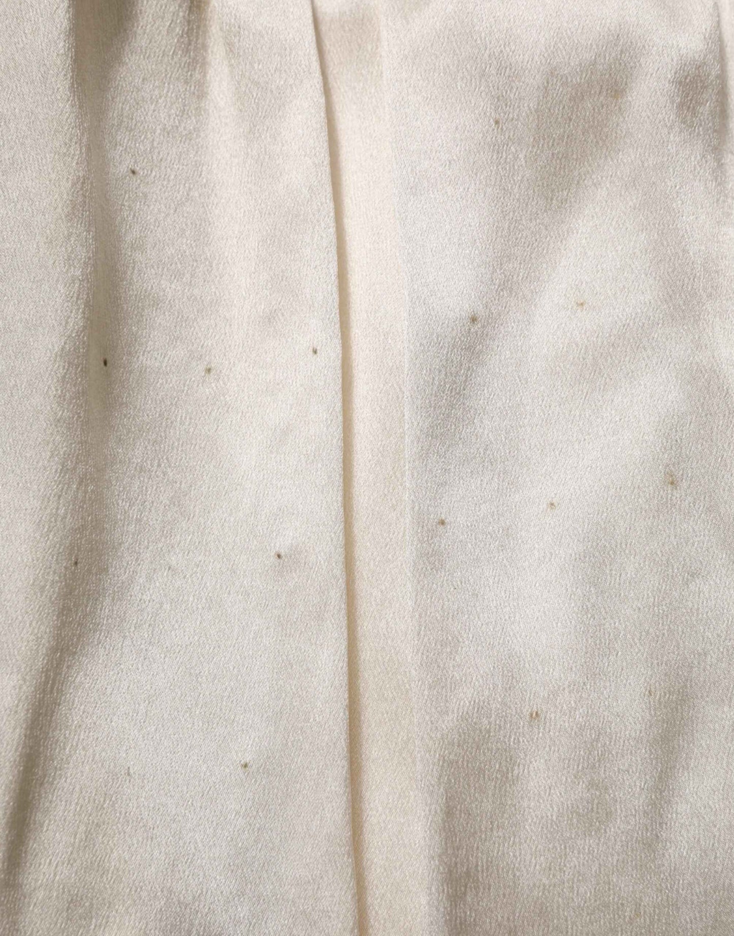 Dolce & Gabbana Ivory Satin Lace Tank Lingerie Top Underwear