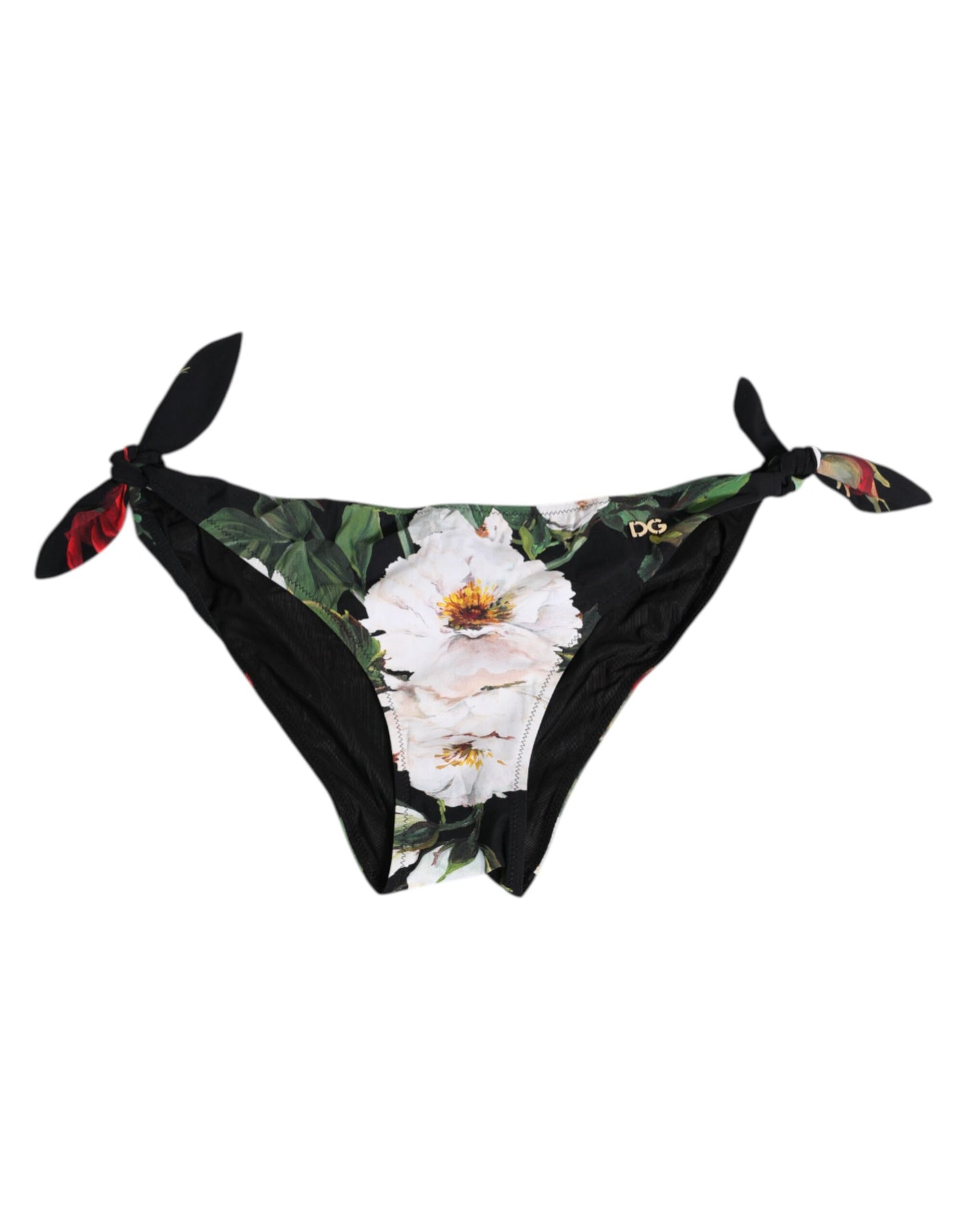 Dolce & Gabbana Bikini Broekje Zwart Met Strik Zijkant