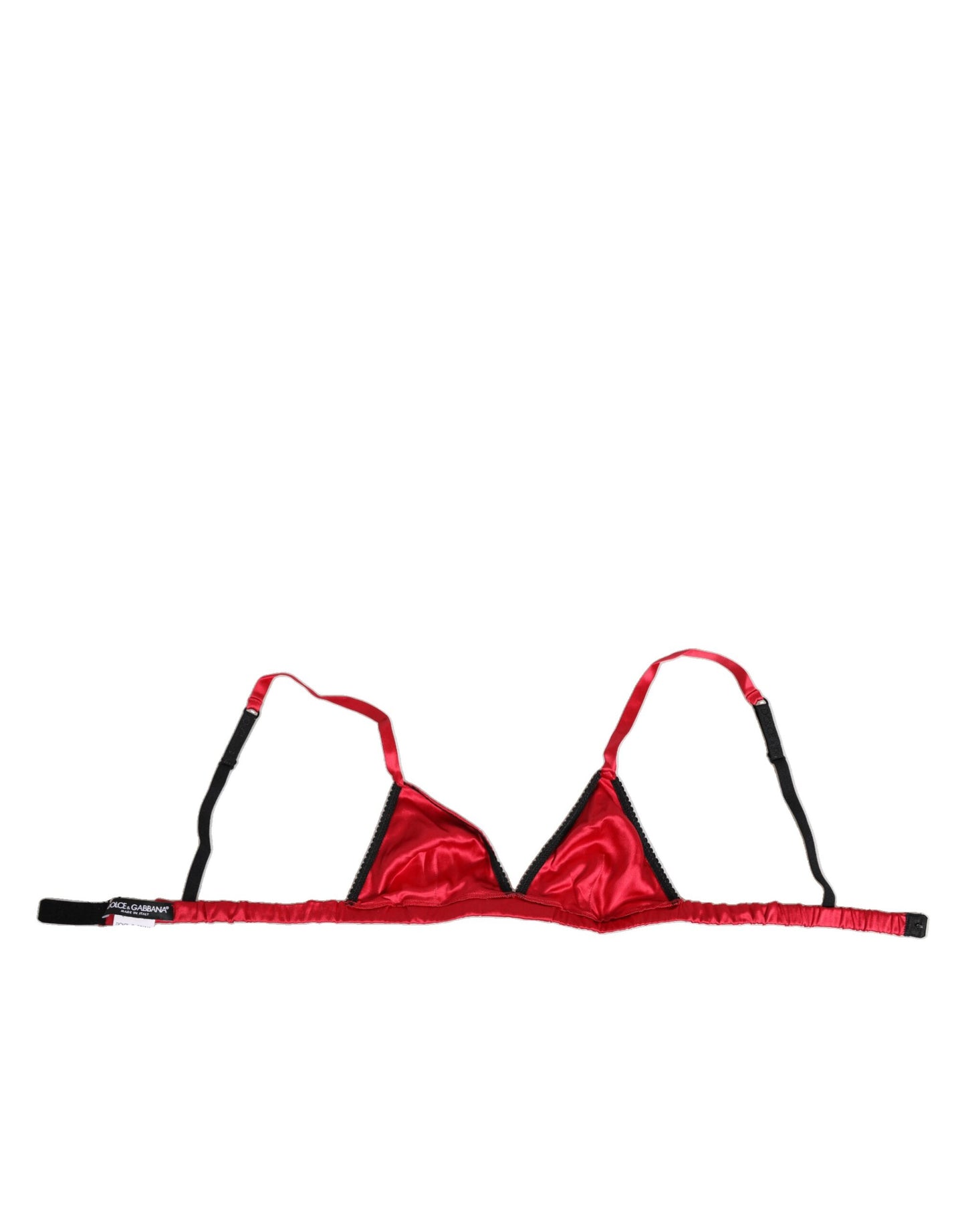 Dolce & Gabbana Soft Cup Bra Silk Satin Lingerie – Rood
