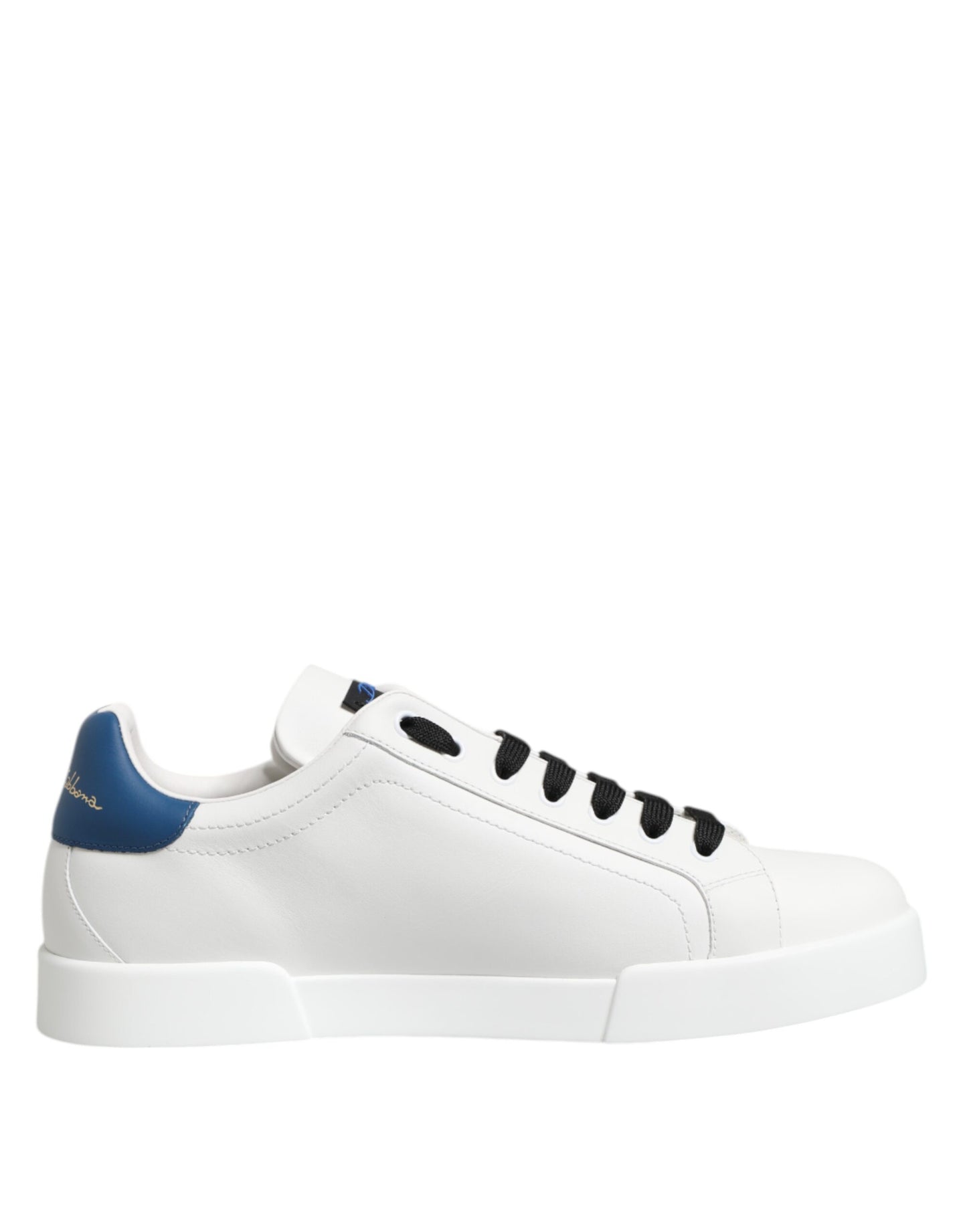 Dolce Gabbana Low Leer Sneakers Wit DG Logo Schoenen