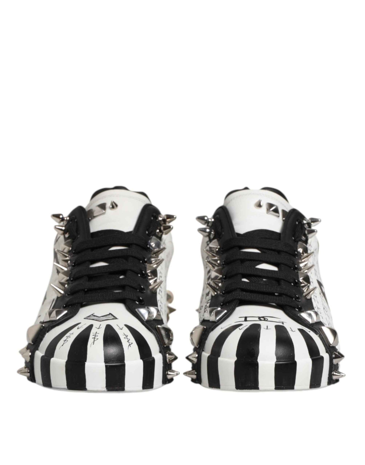 Dolce & Gabbana Portofino Low-Top S Leren Sneakers - Wit