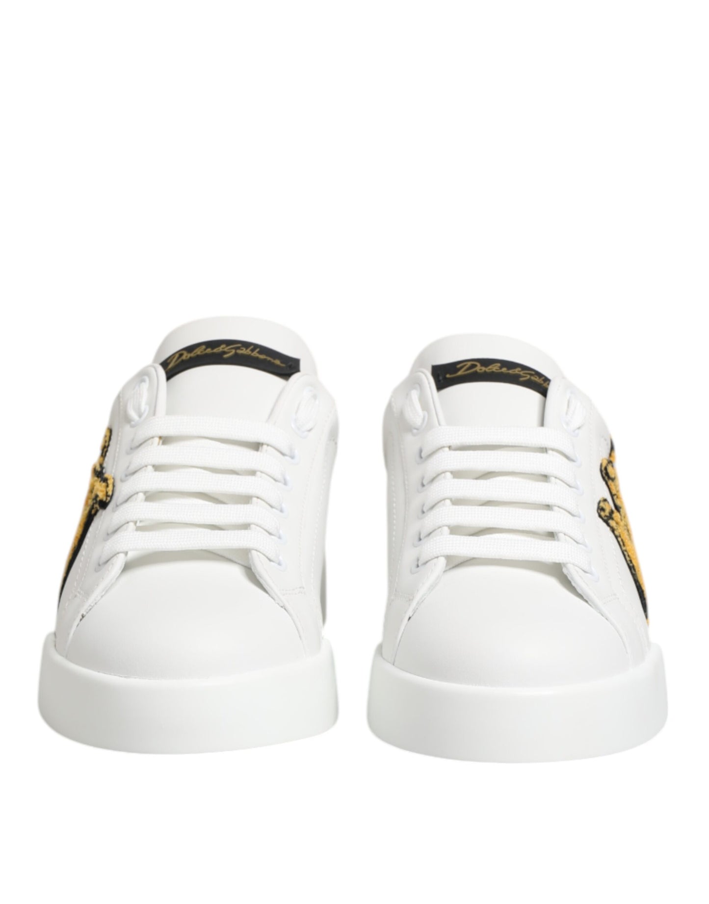 Dolce & Gabbana Portofino Leren Sneakers Witte Luxe