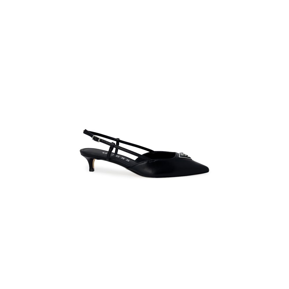 Guess JESSON FLPJES LEA05 Polyester Slingback Pumps - Zwart