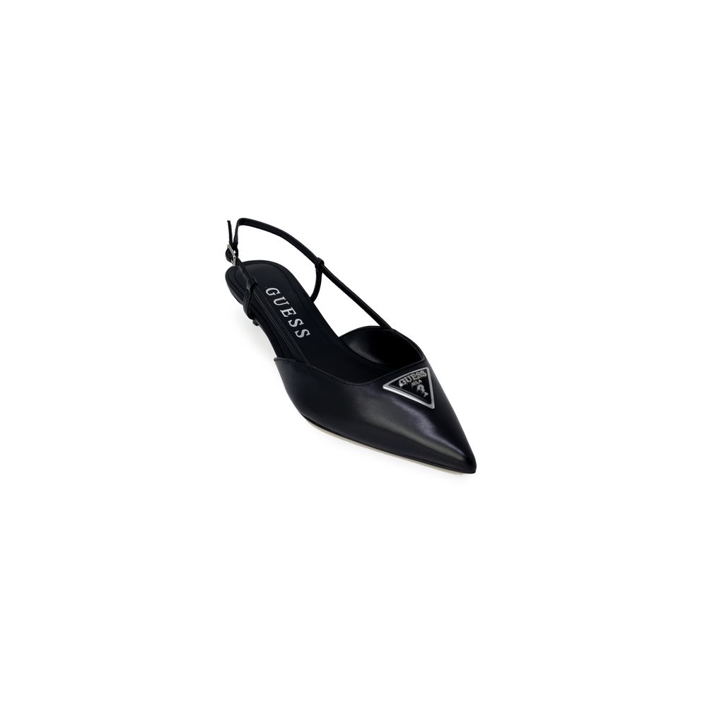 Guess JESSON FLPJES LEA05 Polyester Slingback Pumps - Zwart