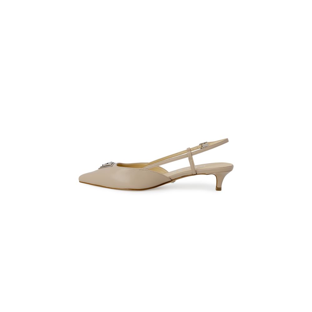 Guess JESSON FLPJES LEA05 Polyester Hoge Hak Pumps Beige