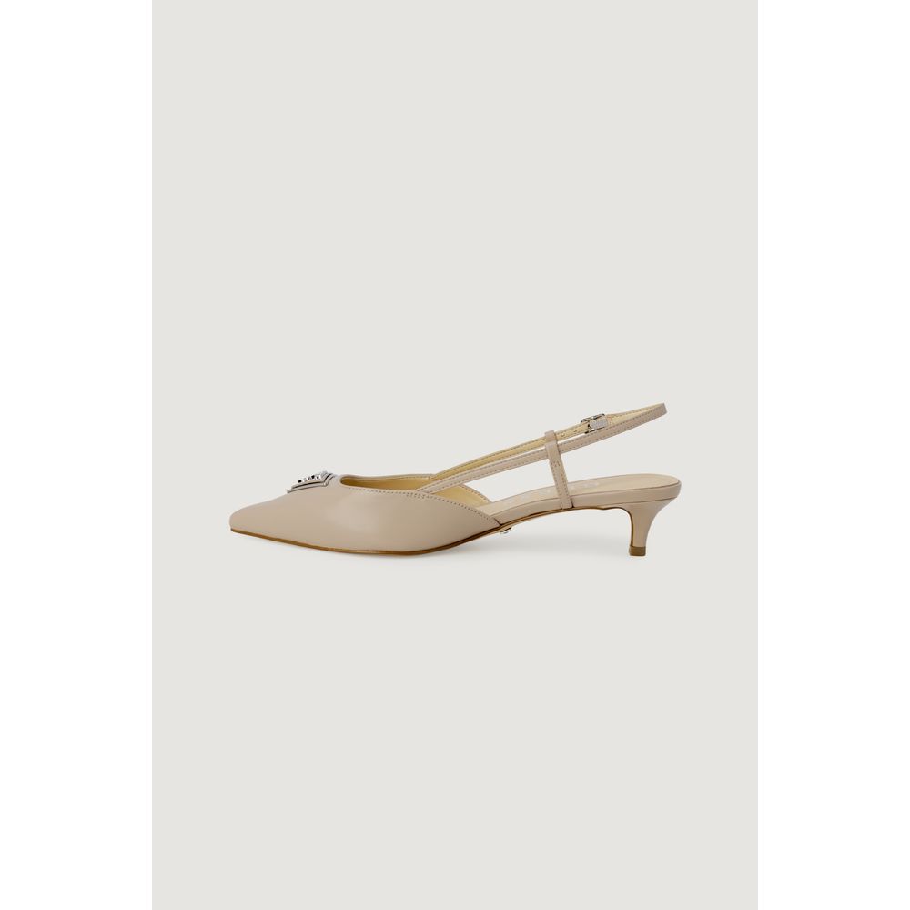 Guess JESSON FLPJES LEA05 Polyester Hoge Hak Pumps Beige