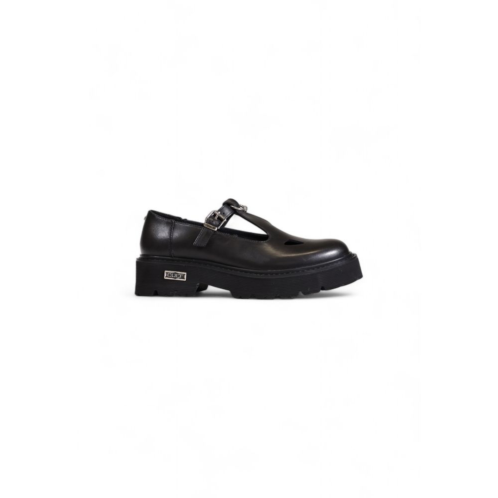 Cult Dames Slash 4216 Low W Lederen Platform Zwart Luxe
