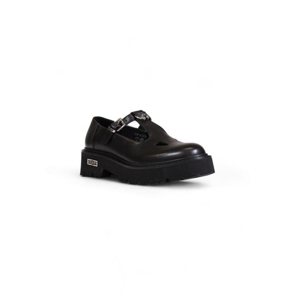 Cult Dames Slash 4216 Low W Lederen Platform Zwart Luxe