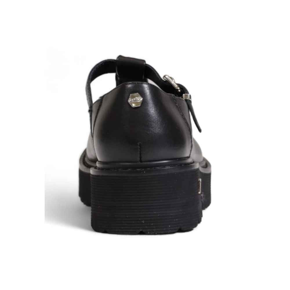 Cult Black Leather Platform