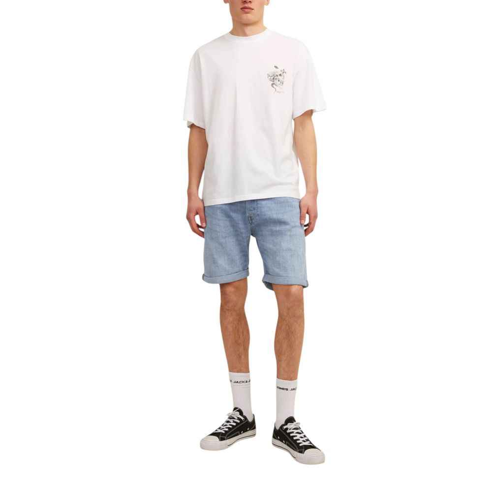 Jack Jones Light Blue Cotton Bermuda