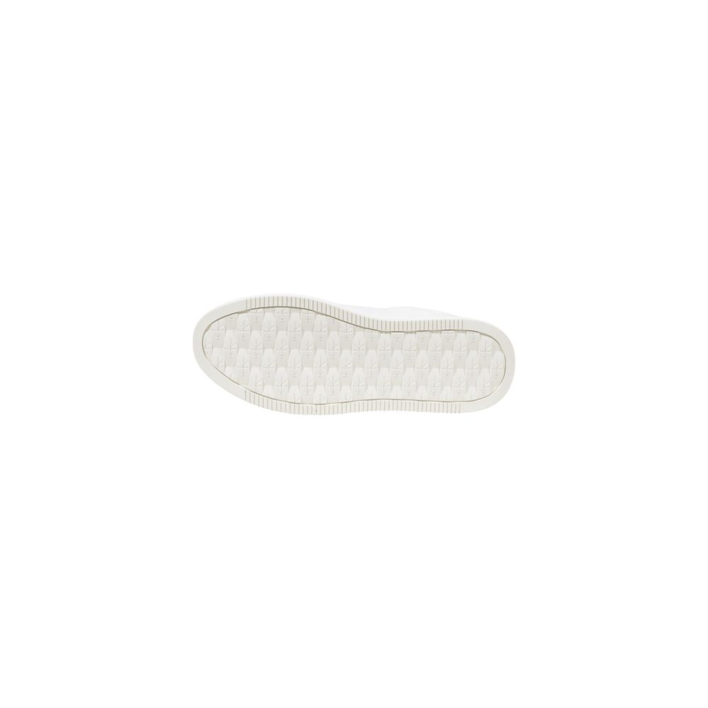 Calvin Klein Jeans Bold Leren Sneaker Zilver Platform