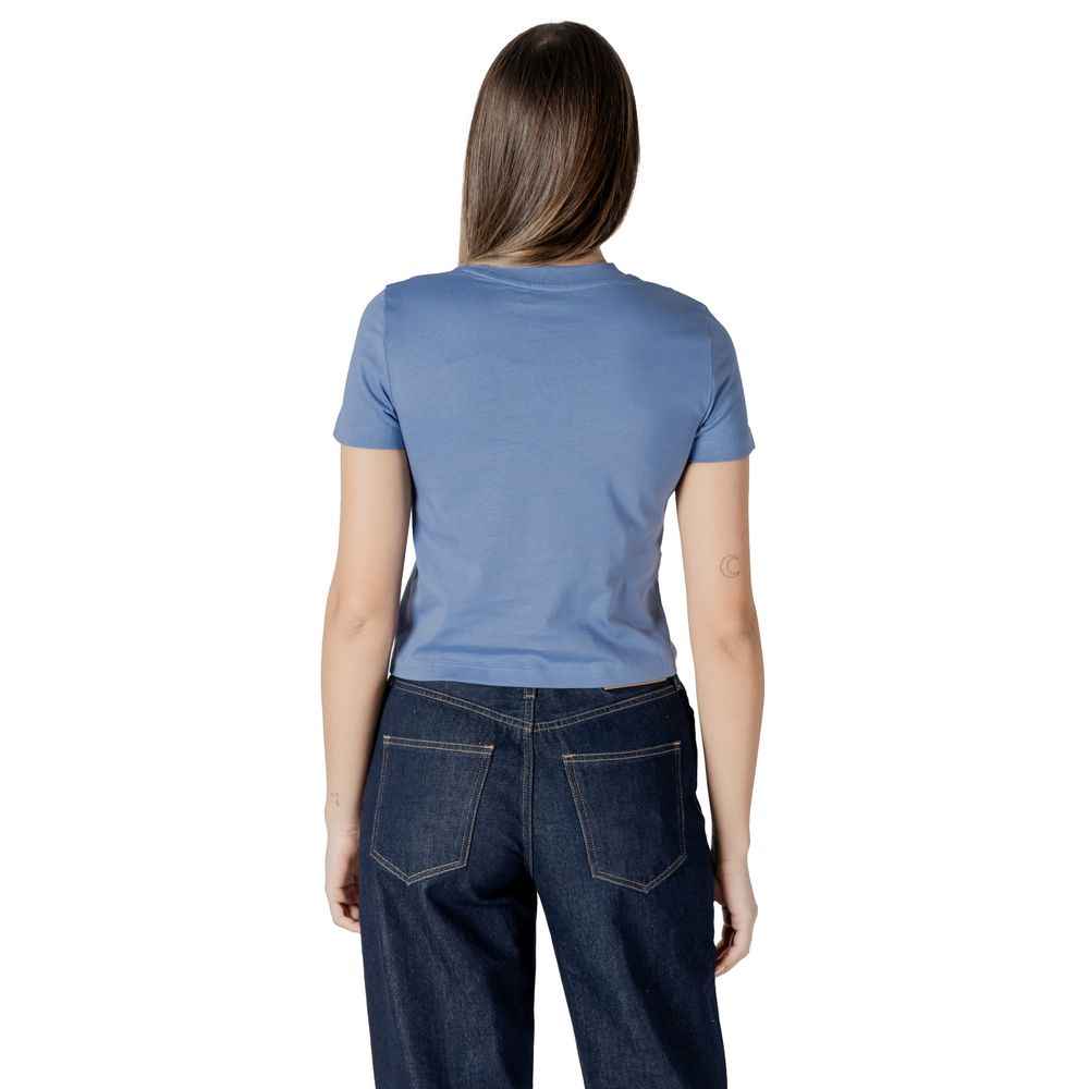 Calvin Klein Jeans Gerecycled Katoen T Shirt Lichtblauw