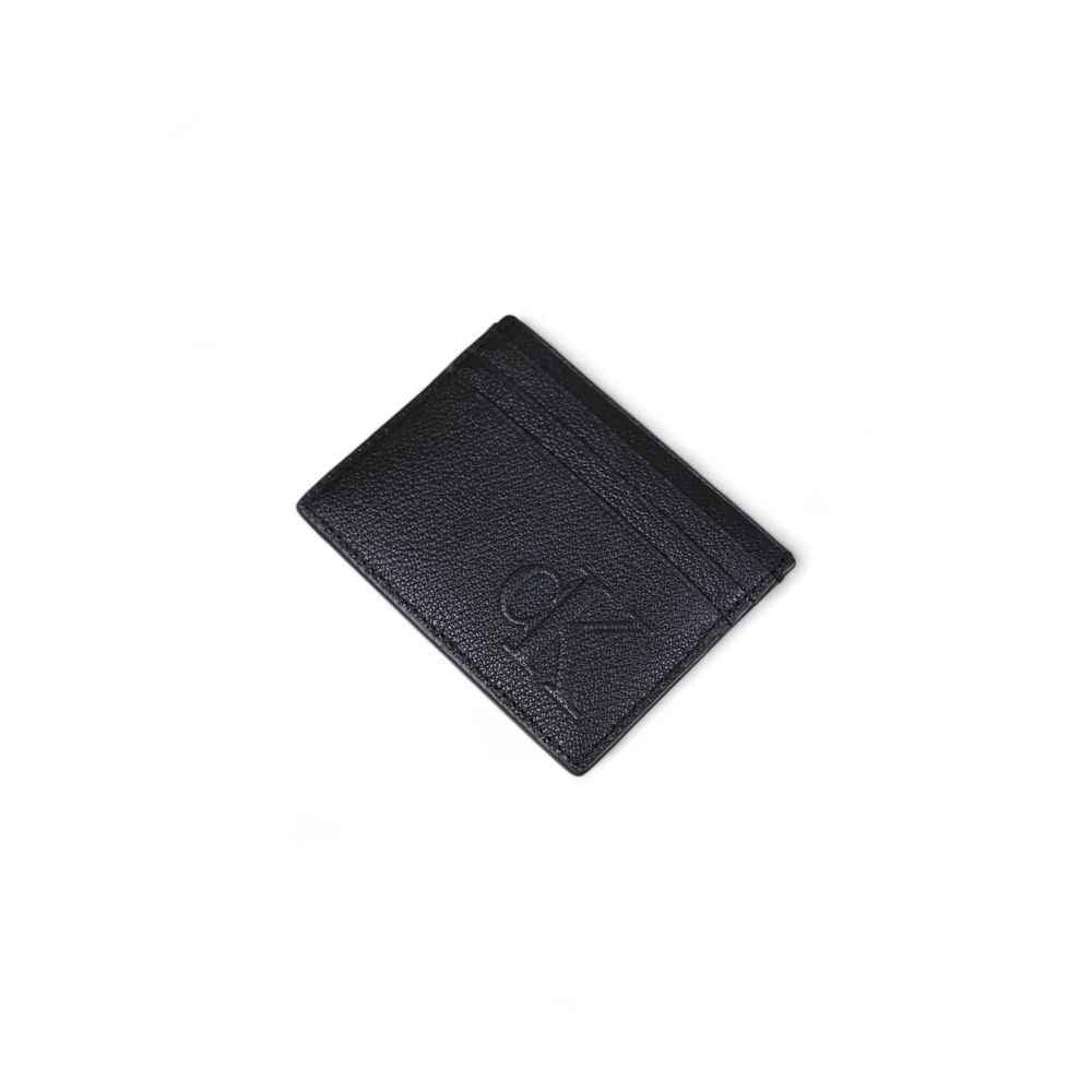 Calvin Klein Jeans Black Leather Cardholder