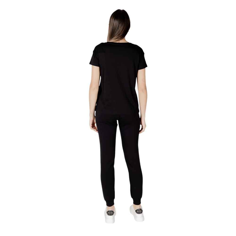 Armani Exchange Black Cotton T-Shirt