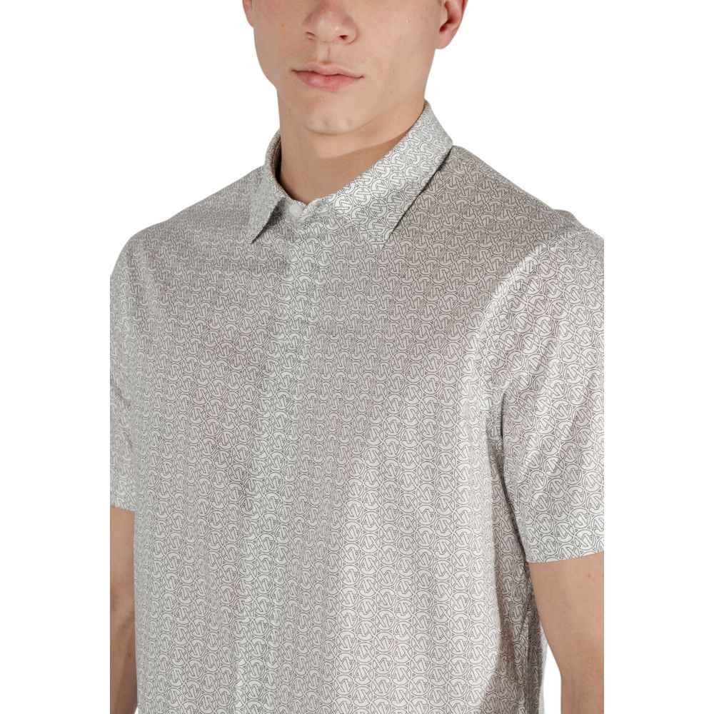 Armani Exchange Cream Cotton Shortsleeve