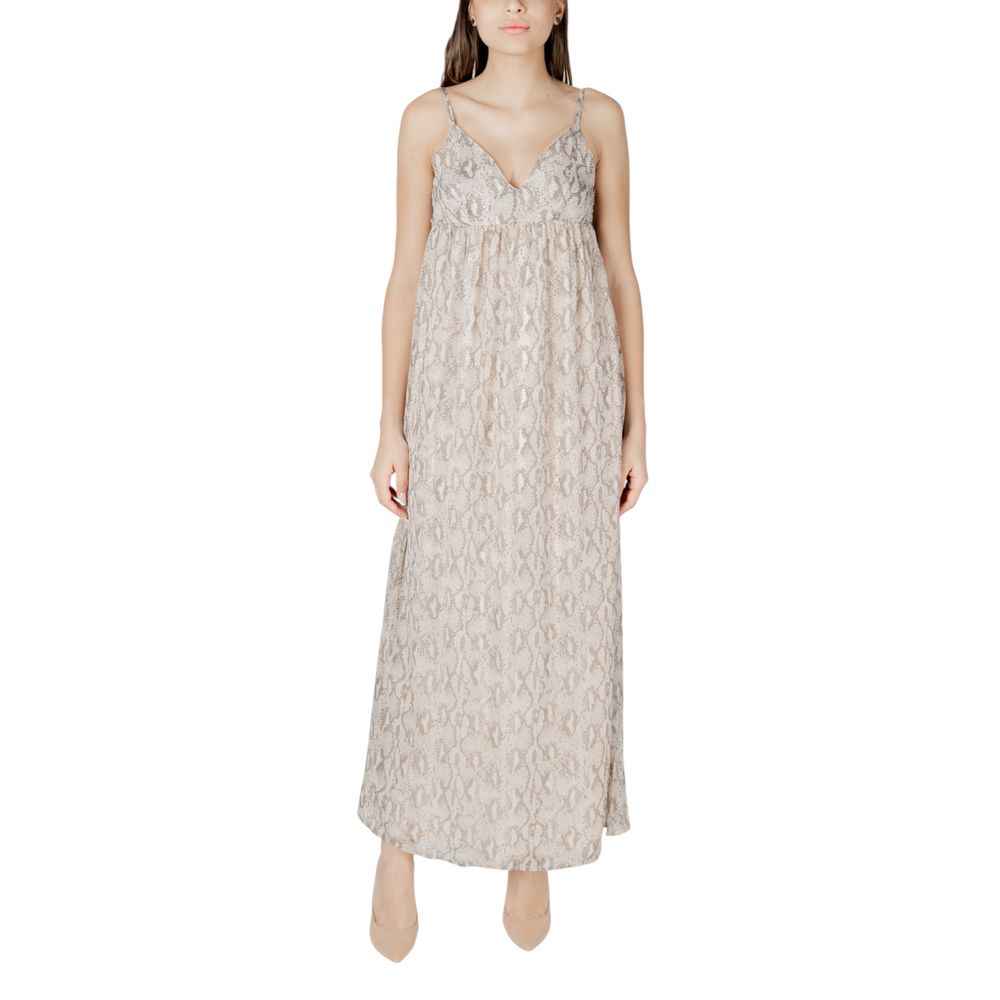 Only Beige Recycled Polyester Long