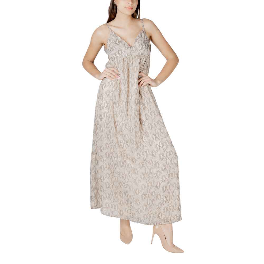 Only Beige Recycled Polyester Long
