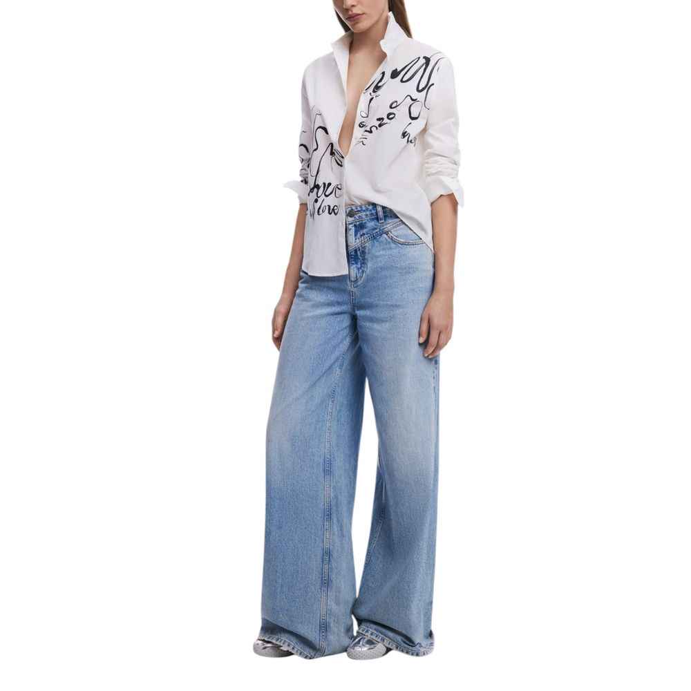 Desigual White Cotton Shirt