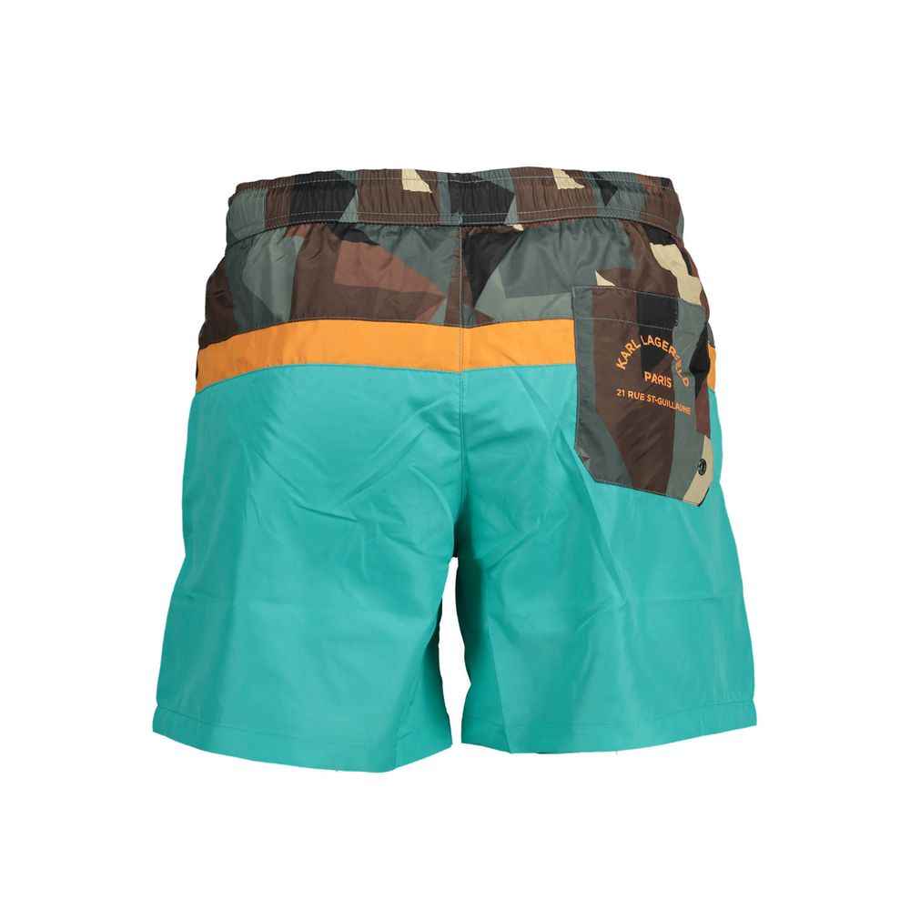 Karl Lagerfeld Green Polyester Swimwear
