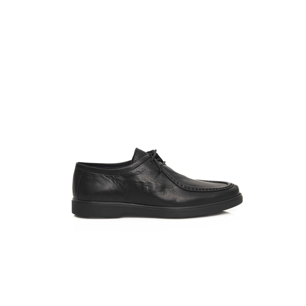 Cerruti 1881 Derby Shoes Black Cowhide Leather Craftsmanship