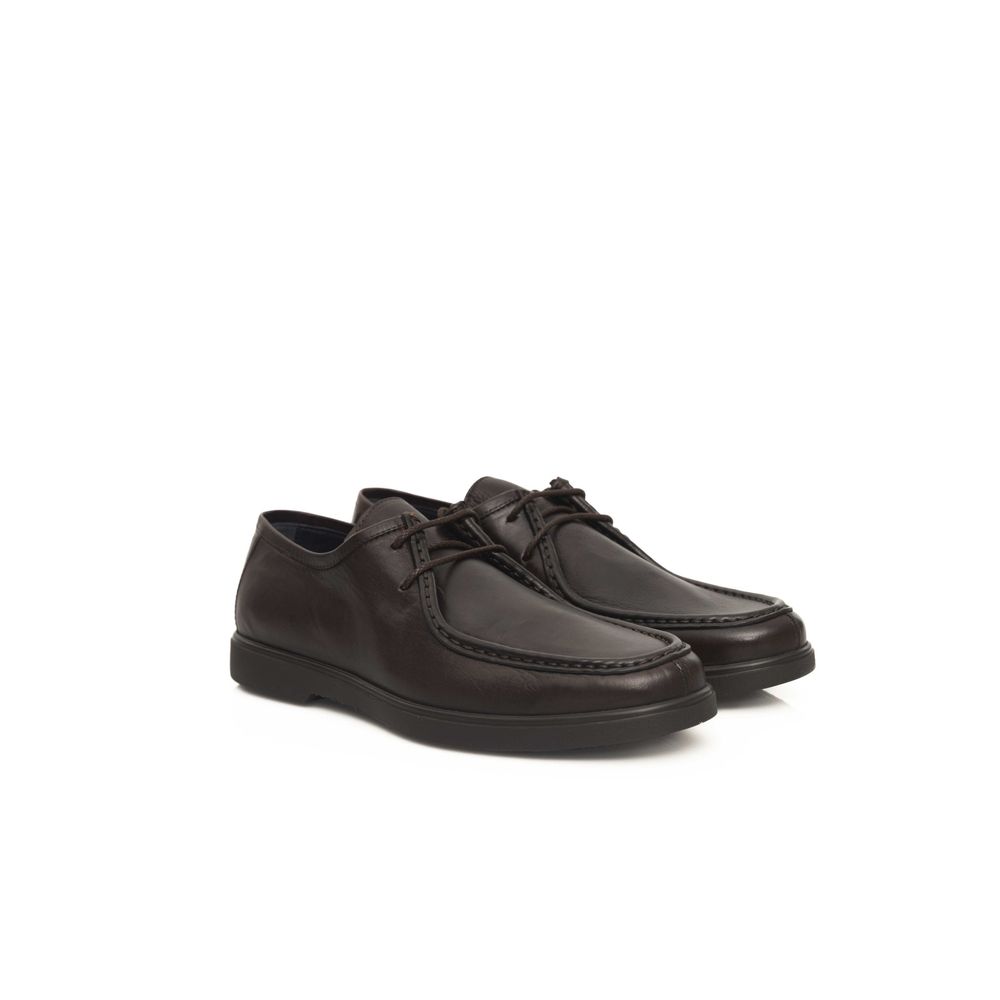 Derby Shoes Cerruti 1881 Cowhide Leather Premium Brown