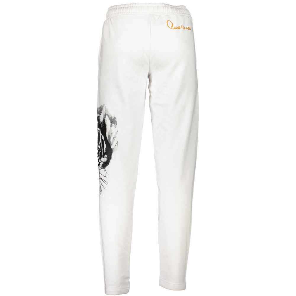 Cavalli Class White Cotton Pant