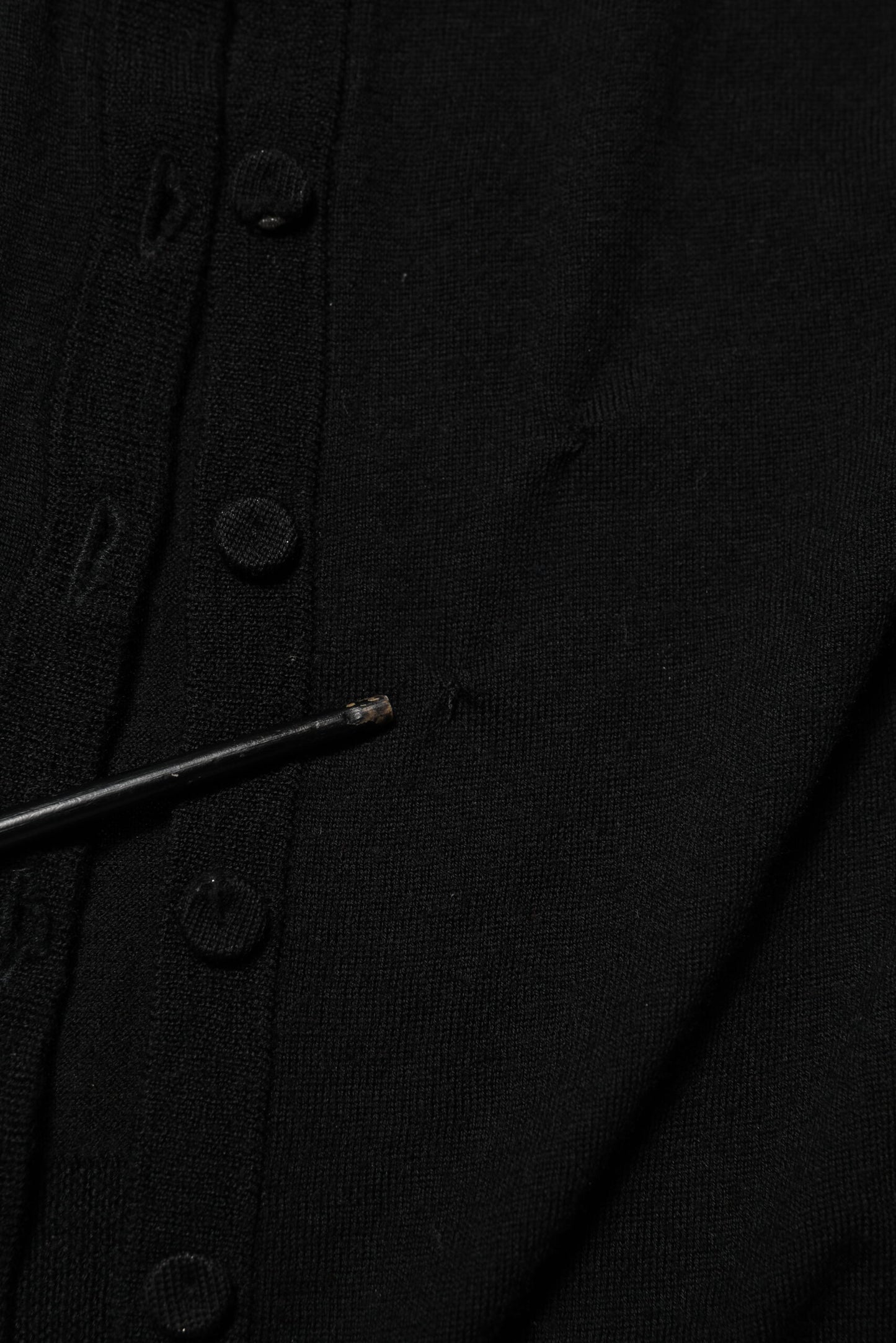 Dolce & Gabbana Cardigan Virgin Wool Met Knopen Zwart