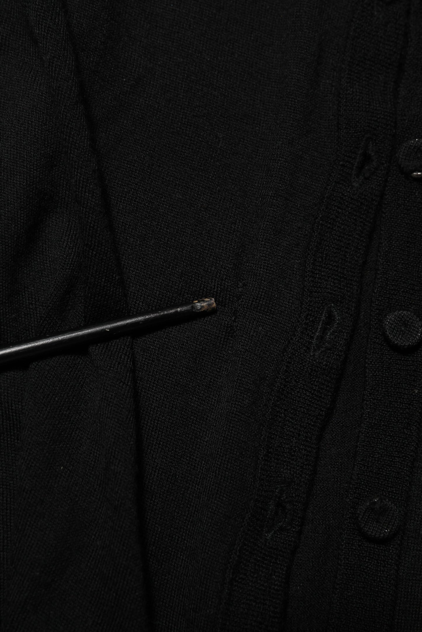 Dolce & Gabbana Cardigan Virgin Wool Met Knopen Zwart
